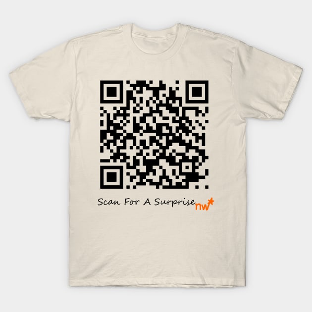 Surprise QR Code T-Shirt by nenedasher